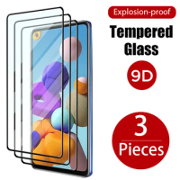 3PCS Full Cover Tempered Samsung A71 A21S A12 A31 A41 A42 Screen Protector For Samsung A51 A50 A70 A52 A72 A32 Glass