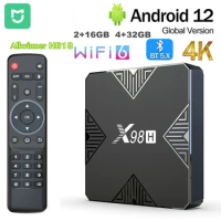 Mijia X98H TV Box Android 12.0 Allwinner H618 6GB 32GB ROM BT5.0 AV1 3D Wifi6 2.4G&amp;5G Wifi HDR Set Top Box Media Player