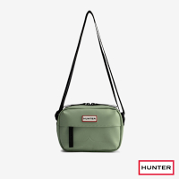 HUNTER - 橡膠感防水迷你斜背包-果綠