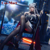 Cos-Mart Game Azur Lane KMS August Von Parseval Cosplay Costume Sweet Combat Dress Activity Party Ro