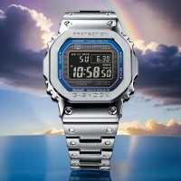 CASIO 卡西歐 G-SHOCK 全金屬太陽能藍芽手錶 新春送禮 GMW-B5000D-2