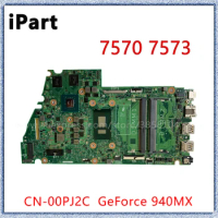 For Dell Inspiron 7570 7573 Laptop Motherboard 16841-1M With I5/I7 CPU CN-00PJ2C 0PJ2C MainBoard