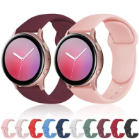20mm 22mm Silicone Strap For Samsung Galaxy Watch 6/5/4/Active2/Huawei Watch 4/3/GT4-3 bracelet wristband For Amazfit Bip Correa