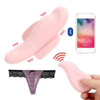 Bluetooth APP 12 Speeds Clitoris Stimulator Wireless Remote Control G-spot Massage Invisible C String Vibrating Panties