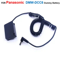 DMW-DCC8 DMW-BLC12 Fake Battery Spring Cable For Panasonic Lumix DMC FZ2500 FZ2000 FZ300 GX8 G80 G81 G85 DMC-G7 G5 G6