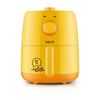220V sally 2.6L joyoung Household Electric Food Fryer Oil-free French Fries Maker Yellow/Brown Color Available air Fryer