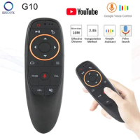 G10 Voice Remote Control Air Mouse 2.4G Wireless Mini Keyboard with Gyroscope for Android TV Box Mecool KM2 KM6 KH6 X96 X96Q