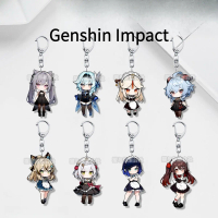 Genshin Impact keychains อะนิเมะพวงกุญแจ การ์ตูน​เครื่องประดับ พวงกุญแจจี้ จี้แฟชั่น  สำหรับของขวัญเ