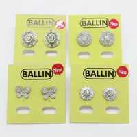 Ballin Anting / Giwang Wanita Yessie Earing Stud - Silver FF-E1051S