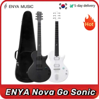 ENYA Nova Go Sonic Carbon Fiber Electric Guitar with Bag for Beginner Adults