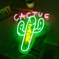 UponRay Neon Sign Wall Decor Cactus Jack Neon Sign Neon Sign Light Neon Wall Art Neon Sign Rap Talki