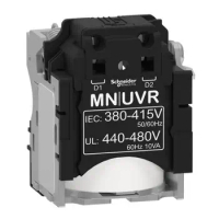 LV429387 220-240VAC MX shunt release, ComPact NSX, rated voltage 220/240 VAC 50/60 Hz, 208/277 VAC 60 Hz