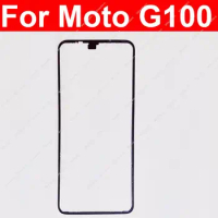 Front Housing Frame For Motorola MOTO G100 LCD Screen Frame Bezel Cover Chassis Case Replacement