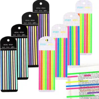 Highlighter Tape，1280 Pcs Long Transparent Highlighter Strips Page Markers Tabs for Annotating Books Removable Clear Highlighter