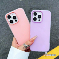 เคสโทรศัพท์แฟชั่นสีพาสเทล แบบ 2 ใน 1 สำหรับ Redmi Turbo 5 Max, Note 14 SE 5G/4G สีพื้นผิวด้าน เรียบง