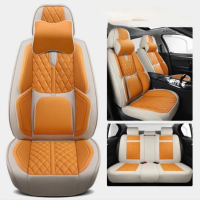 Áo Bọc ghế Ô TÔ da 9D Nappa có đệm cao su non nâng lưng tặng kèm 2 gối đầu