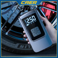 CAER Smart Air Compressor 150PSI 12V LED Light Car Tire Inflator Portable Tyre Inflator 6000mAh Cordless Air Pump for Motorcycle