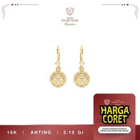 Anting Emas Koin Mix Bunga 16k Terbaru Asli Ccn