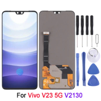 Original AMOLED LCD Screen for Vivo V23 5G V2130 6.44 Inch LCD Display with Digitizer Full Assembly Replacement Part