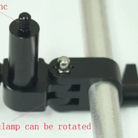 180 degree Rotated 15mm Rod Clamp With 15mm 2"length rod 1/4" male For Follow Focus tripod camera