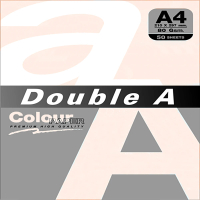【Double A】DoubleA-80gsm-A4色紙-蜜桃橘50張-DACP13005(A4色紙)