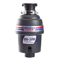 貝克巴斯BECBAS垃圾處理器廚房廚余粉碎機處理機家用DM500