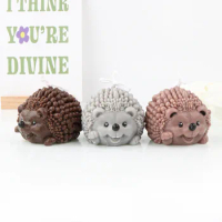 Three-Dimensional Hedgehog Silicone Mold Jelly Pudding Mousse Cake DIY Car Plaster Decoration Decoration Mold
