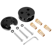 Fuel Tank Gas Sump Integrated Return Kit with Extra Brass Fittings for Airdog or FASS for Cummins, Duramax, Powerstroke