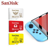 SanDisk Micro SD Card Switch Mario 64GB 128GB 256GB 512GB High Speed SDXC Flash Memory Card Nintendo MicroSD Play Card Gamming