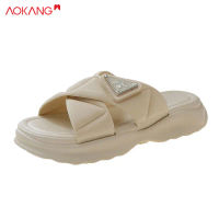 Aokang-Dép La Mã Phong Cách Hàn Quốc Dễ Sử Dụng, Dép Đi Biển Đế Dày, Xăng Đan Giải Trí, Thời Trang