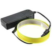 1m 3V Flexible EL tape Light Led Glow EL Wire Rope Cable waterproof led strip lights +3V battery case for Car Shoes Clothing