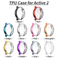 Plated TPU Case for Samsung Galaxy Watch Active 2 44mm 40mm All-Around Bumper Screen Protector For Samsung Galaxy Watch Active 2