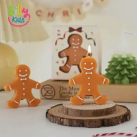 Gingerbread Man Scented Candle Lilin Natal Aromaterapi Christmas Candle
