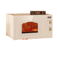 Light Wave Oven, Retro Microwave Oven, Steam Oven, Household Mini Light Wave Oven, Flat Stainless Steel 220V Microondas
