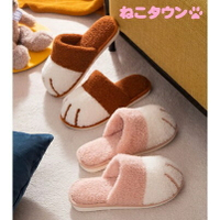 🔥現貨🔥冬天保暖｜可愛貓掌室內拖鞋，毛茸茸的貓爪-富士通販