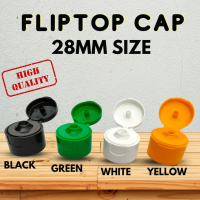 28mm Flip Top Plastic Cap- White/ Green/ Yellow/ Black Color/Penutup botol/ cap botol air