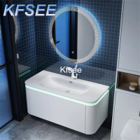 Kfsee 1Pcs A Set Space 70cm length Useful Bathroom Cabinet with Mirror
