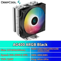 [Trend]DEEPCOOL AG400 Air Cooler 4 Heat  ARGB PWM Processador CPU Cooler For LGA1700 1200 115X 1151 