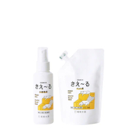 【KIE-RU環境大善】日本製寵物除臭噴霧100mlx1隨身瓶+500mlx1補充包(純天然北海道品牌/無色無味不傷毛孩)