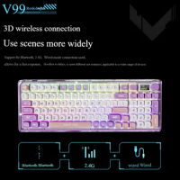 EWEADN V99 Mechanical Keyboard 3Mode 2.4G Bluetooth Wireless Keyboard Hot-Swap Gasket RGB Custom Office Gaming Keyboards