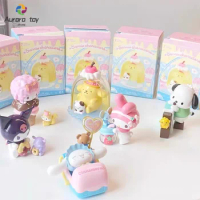 Miniso Sanrio Characters Blind Box Kulomi Pochacco Mystery Box Collectible Cute Kawaii Room Ornament Birthday Gift For Girls