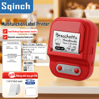 Sqinch Label Printer Portable Label Maker 203dpi Mini Inkless Thermal Printer Bluetooth Sticker Make