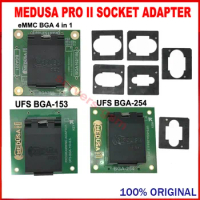 100% 2024 Original NEW MEDUSA Pro II / Medusa Pro 2 Socket Set (UFS BGA-153 &amp; 254+ eMMC 4 In 1 Socket Adapter)
