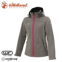 【Wildland 荒野 女 三層貼防風保暖功能外套《灰》】0A72907/夾克/運動外套/抗風透氣