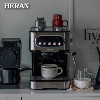 HERAN 禾聯 LED微電腦觸控義式咖啡機(義式半自動煮咖啡首選 HCM-15XBE10)