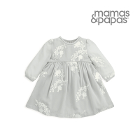 Mamas&amp;Papas 岩玫瑰-長袖洋裝-青灰