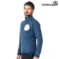TERNUA 男 Power Stretch Pro 半門襟貼袋保暖上衣 1643493 / 城市綠洲(透氣 彈性 輕量 防潑水 快乾)