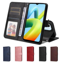 For Oppo A92 A92S A93 A94 A95 A93 AX5S F11 Pro F16 F17 F19 S Plus F1S F21 X15 R15Neo R19 Card Photo Frame Pure Color Flip Cover