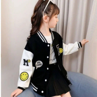 Jaketin Aja Kids Varsity Baseball Anak Unisex (1 Th - 18 Th) INISIAL R A C B F (BISA CUSTOM INISIAL)