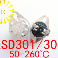 5PCS x KSD303 50-260 degree Manual Reset 10A 250V KSD301 Normally Closed Temperature Switch Thermostat